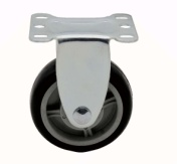 MODULAR SOLUTION CASTER<BR>5" WHEEL, FIXED PLATE
